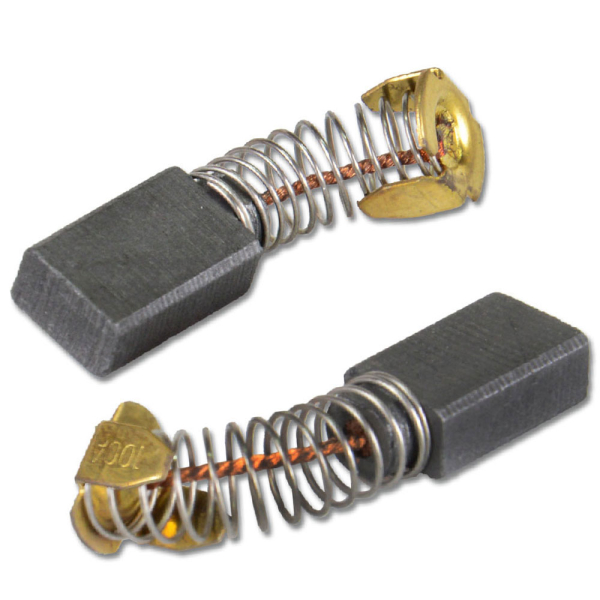 Комплект (2 шт.) графітових щіток Makita CB-100 (181030-1), CB-105 (181038-5) 6х10х15 мм пружина П-подібний контакт