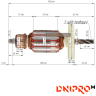 Оригінальний ротор (якор) до бочкових перфораторів Dnipro-M BH-10 та аналогів