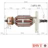 Ориг. ротор (якор) бочкових перфораторів DWT BH13-30 VB, Dnipro-M BH-14 та аналогів