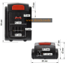 Оригинальная аккумуляторная батарея (Li-Ion 12 В, 1,5 Ач) DWT BS1205LH для шуруповертов ABS-12 Bli-2 BMC