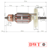 Оригінальний якор бочкових перфораторів DWT BH15-36 VB та аналогів